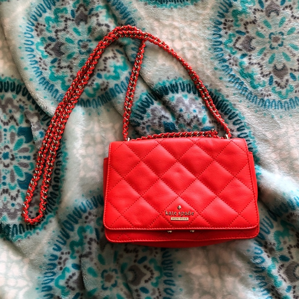 Orange Kate Spade Cross Body bag
